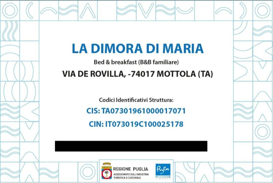莫托拉La Dimora Di Maria别墅 外观 照片